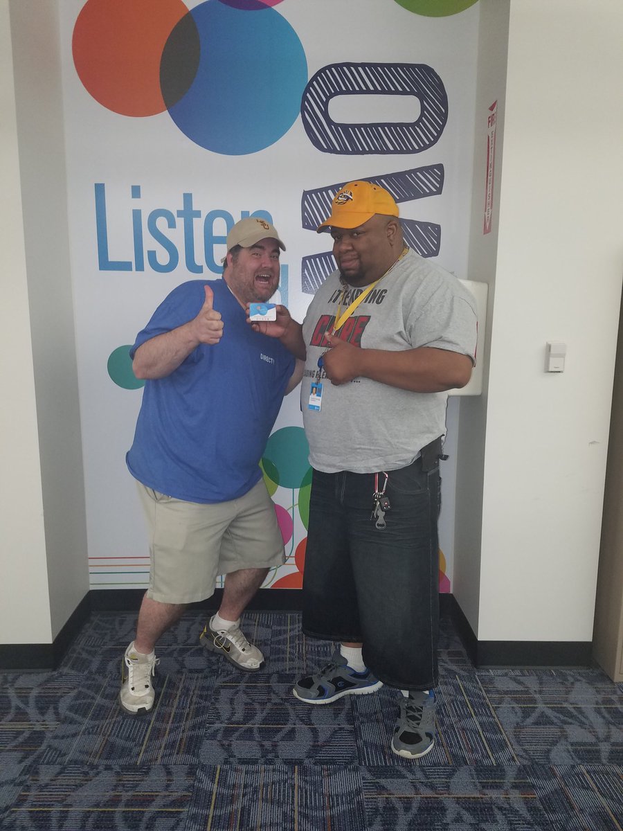 BRCallCenter's tweet photo. BatonRougeMovin'on Up @BRCallCenter..Sensational Saturday. chris thompson was another winner!!! #AwesomeATSD #lifeatatt #dauntfav https://t.co/XlNAhaaqn4