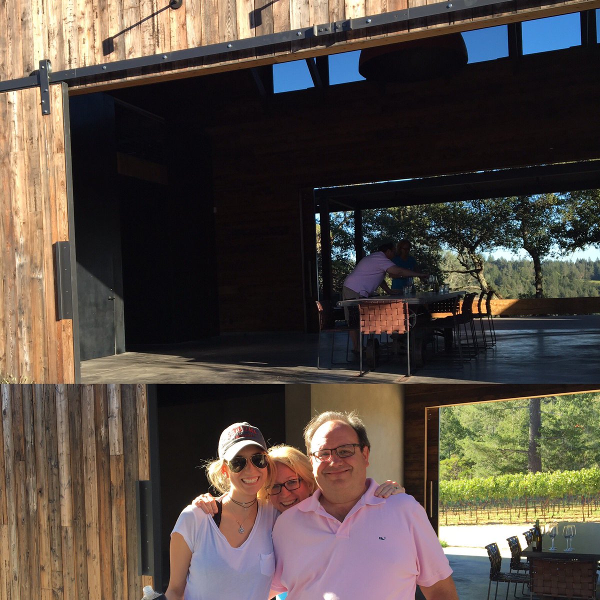 CJGambacorta's tweet photo. Unexpected visit in Napa at the Unreal Ahlstrom's Sentinel Ridge Vineyard. #RealizingADream #SoFun https://t.co/oZkpC010W4