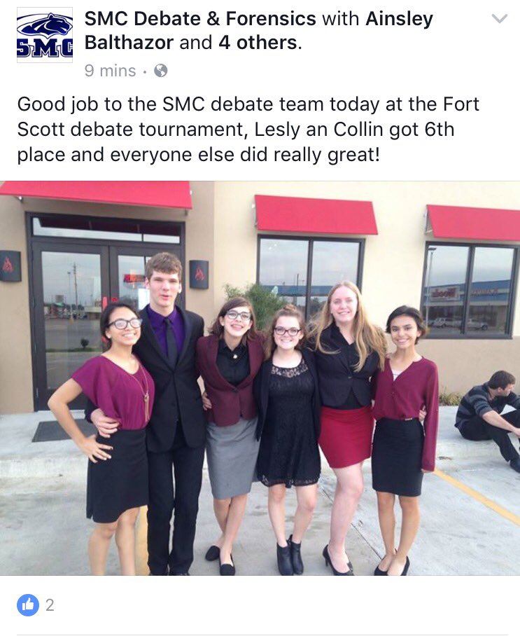 SMC_Panthers's tweet photo. #SMCDebate We are proud of you! https://t.co/mAkO6Ikpus
