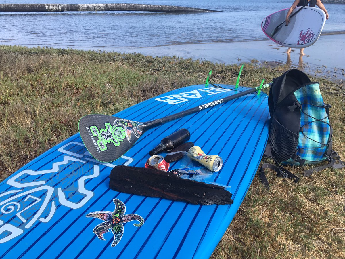 amreichman's tweet photo. Trash and treasures (driftwood) during a #sup #lesson. @starboardsup #livethetikilife #giveback https://t.co/sjd3l66h5K