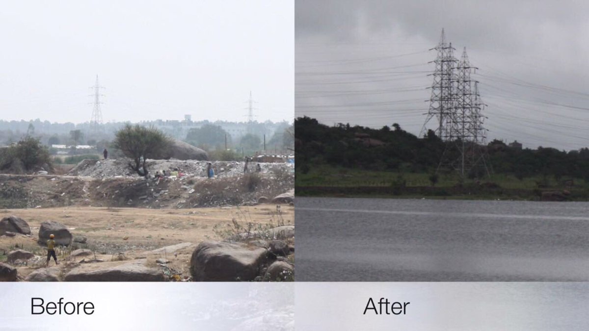 After months of dedicated efforts our volunteers have achieved significant progress in reviving the Nallagandla lake in Hyderabad, India.