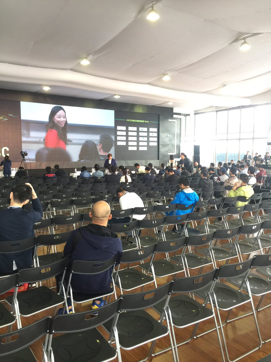 alibaba_cloud's tweet image. Getting ready for the finals of the #CACSC startup competition. Watch live online at bit.ly/2e56aiZ in 30 minutes. #CompCon2016