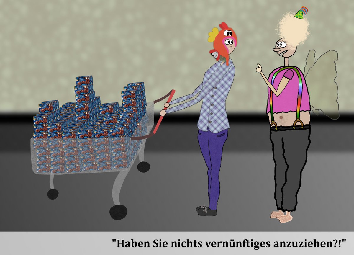 tecnomis's tweet photo. @MsMiamouz Frau Mouz erhält beim allwöchentlichen Lebkuchenkauf Kritik an ihrem Kleidungsstil. https://t.co/ngKHuMKrI8