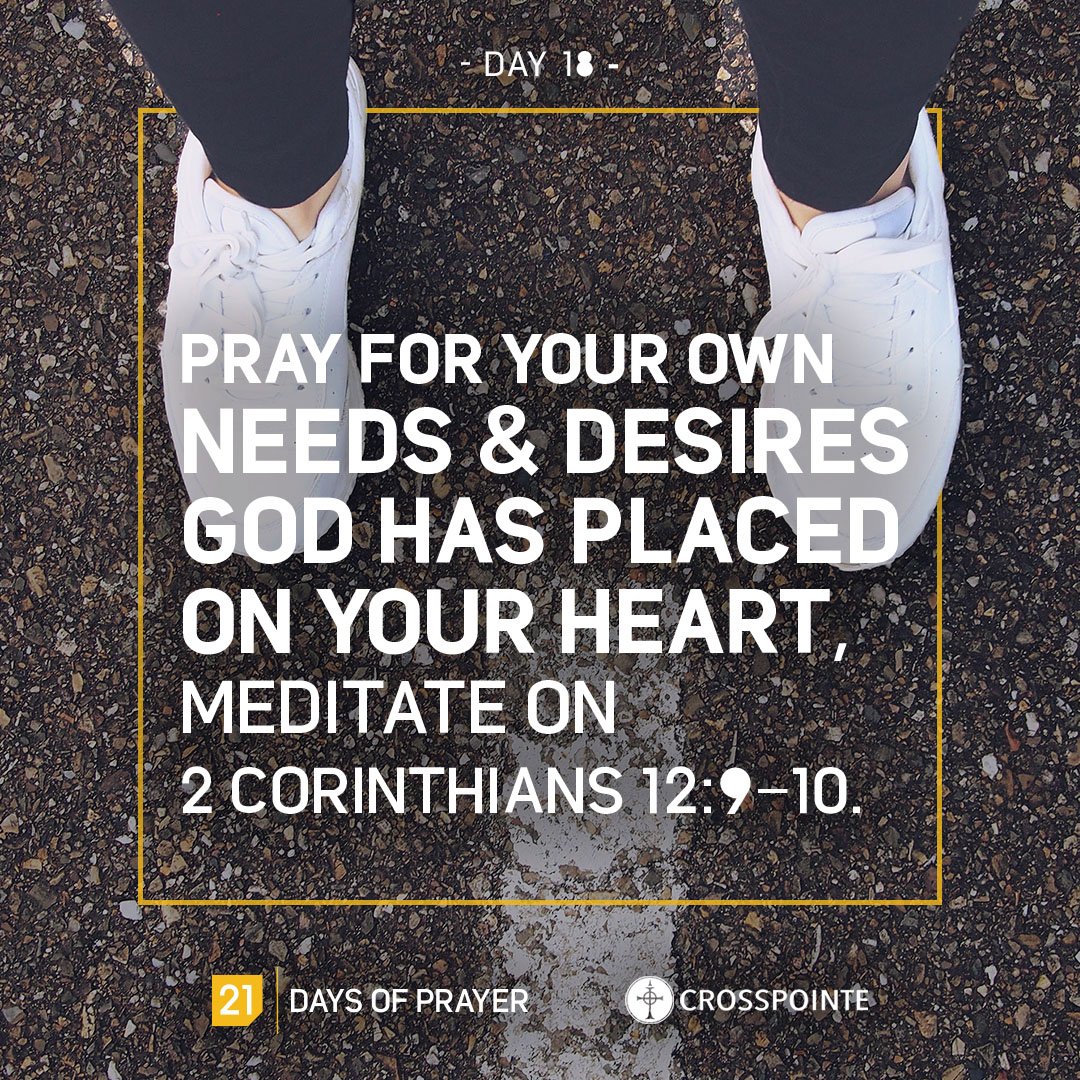 CPCoast's tweet photo. Pray for your own needs and desires God has placed on your heart. Meditate on 2 Corinthians 12:9-10. https://t.co/JAu0q8FmS6