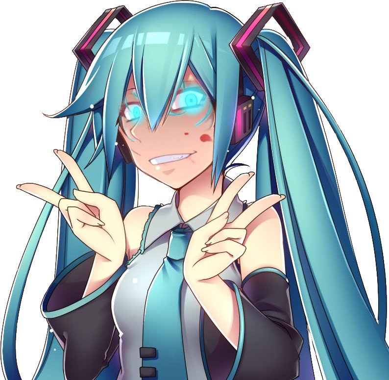 "Evening~!" Miku hummed as she washed her hands and face of the mysterious red stains. #OpenRP