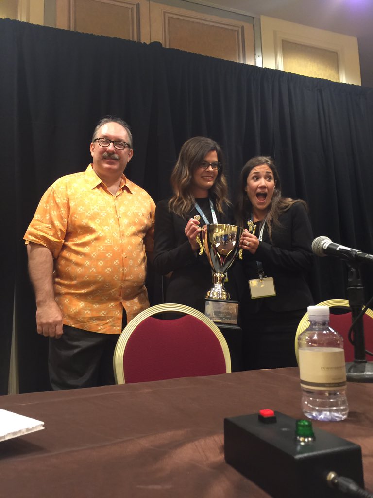 AmCollegeGastro's tweet photo. And the winners of the coveted GI Jeopardy Cup OREGON! #ACG2016 Congrats #GIJeopardy https://t.co/IIkI7b0PHl