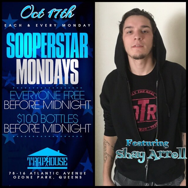 OTR_CEO_'s tweet photo. Monday night OTR will be in the building taking over #TrapHouse #Queens #nyc #Shay #Arrell 🔥🔥🔥💯 https://t.co/A1EDpA0VQN