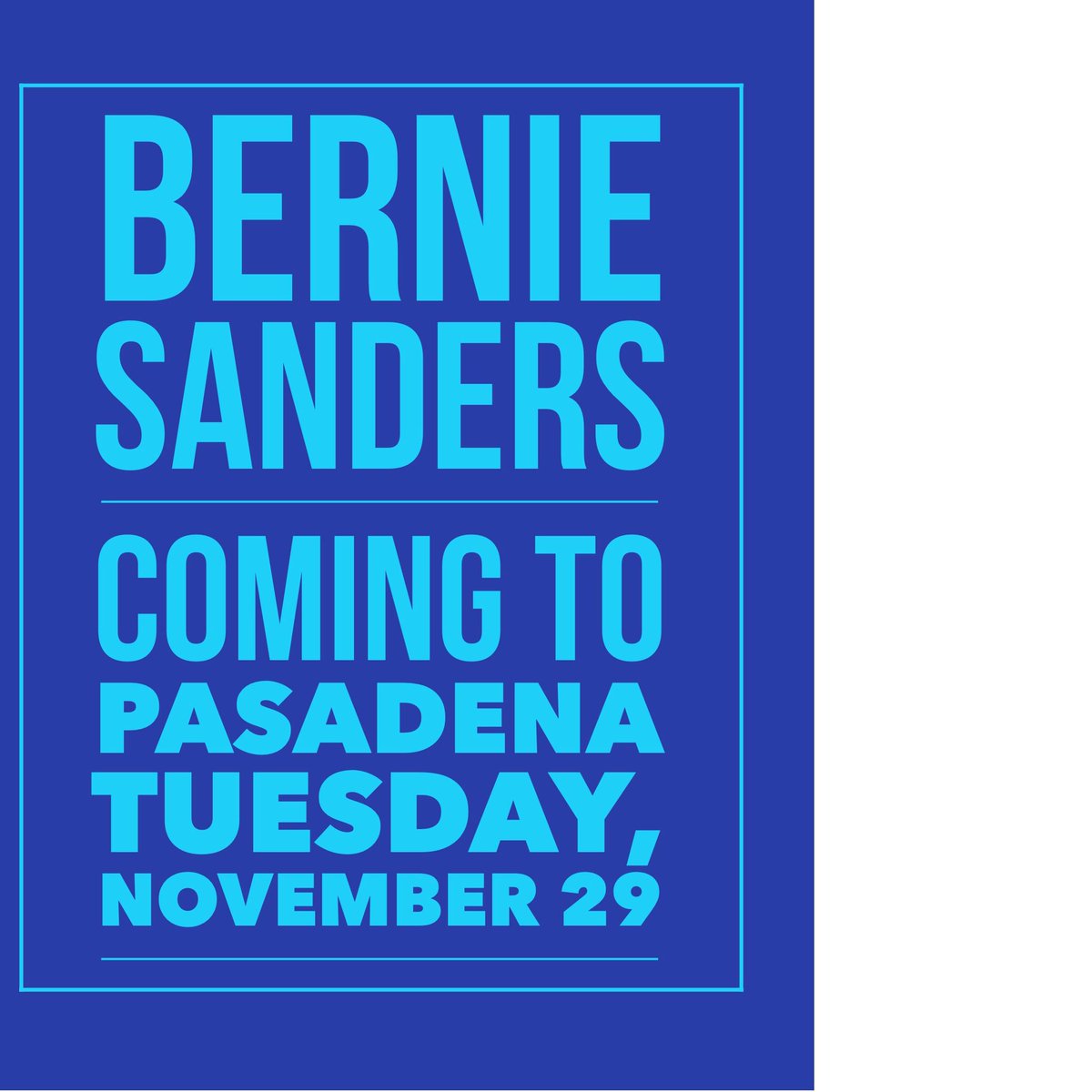 EnjoyPasadena's tweet photo. NOV 29 | 7PM Vroman's #Pasadena presents @BernieSanders discussing Our Revolution: A Future to Believe In |DEETS: https://t.co/makJUHObOu https://t.co/r8WaxcvKk2