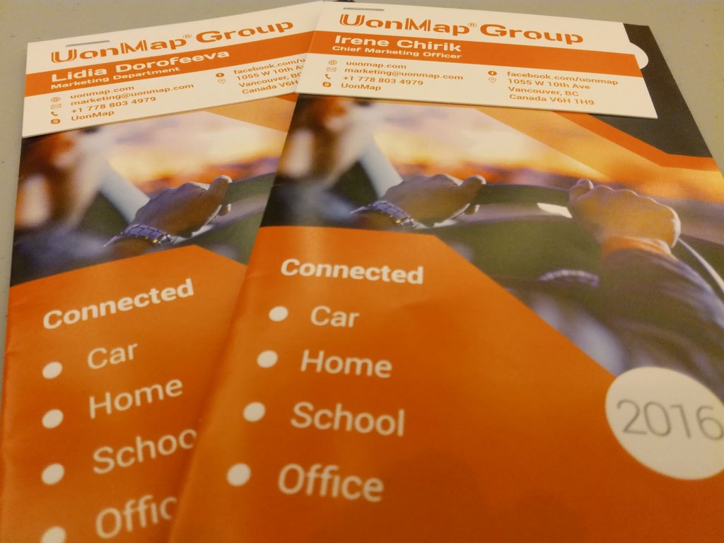 UonMap's tweet photo. #HKTDC going well...we are out of business cards and leaflets)
#UonMap #connectedcar #wearables https://t.co/t0VgaQCGNp