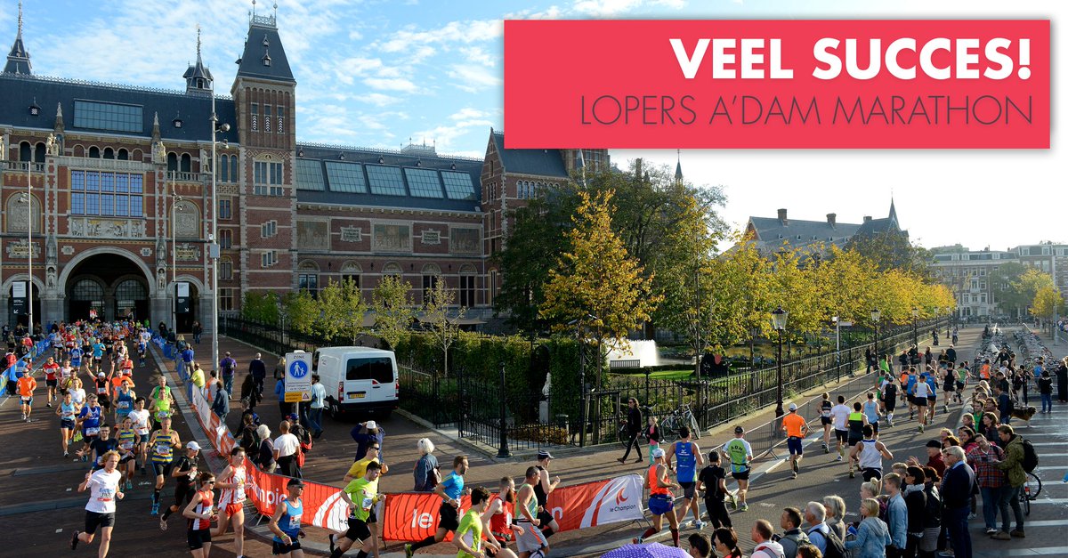 De Halve van De Haar wenst alle lopers veel succes vandaag tijdens de <a href="/TCSadammarathon/">TCSAmsterdamMarathon</a>