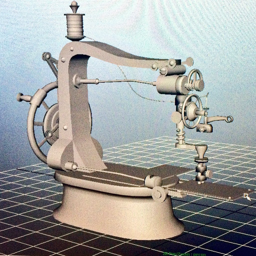 gary_maghera's tweet photo. Sewing machine
#autodesk_maya #assignment #modelling...🤘🏻✌🏻️ https://t.co/Jry0JQH2Iw