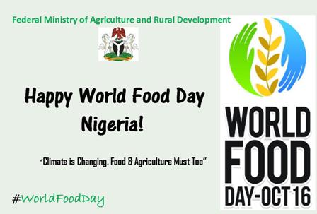 AuduOgbeh's tweet photo. Today is #WorldFoodDay 2016. Here is a Message from the Hon Minister of Agric &amp; Rural Dev - @AuduOgbeh >> Follow this thread for Excerpts... https://t.co/JaJzkX81Fb