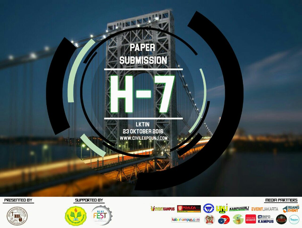 CIVEX_UNJ's tweet photo. [H-7 Pengumpulan KTI]

tinggal 7 hari lagi nih batas waktu pengumpulan full paper dan pembayarannya loh..! 
DL : 23 Oktober 2016

#LKTIN https://t.co/UDsItWe8Yp