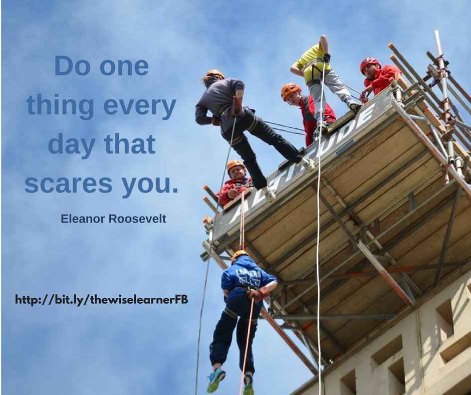 rennyslade's tweet image. 'Do one thing every day that scares you' - Eleanor Roosevelt
#thewiselearner #feelthefearanddoitanyway #goalsettingclarity