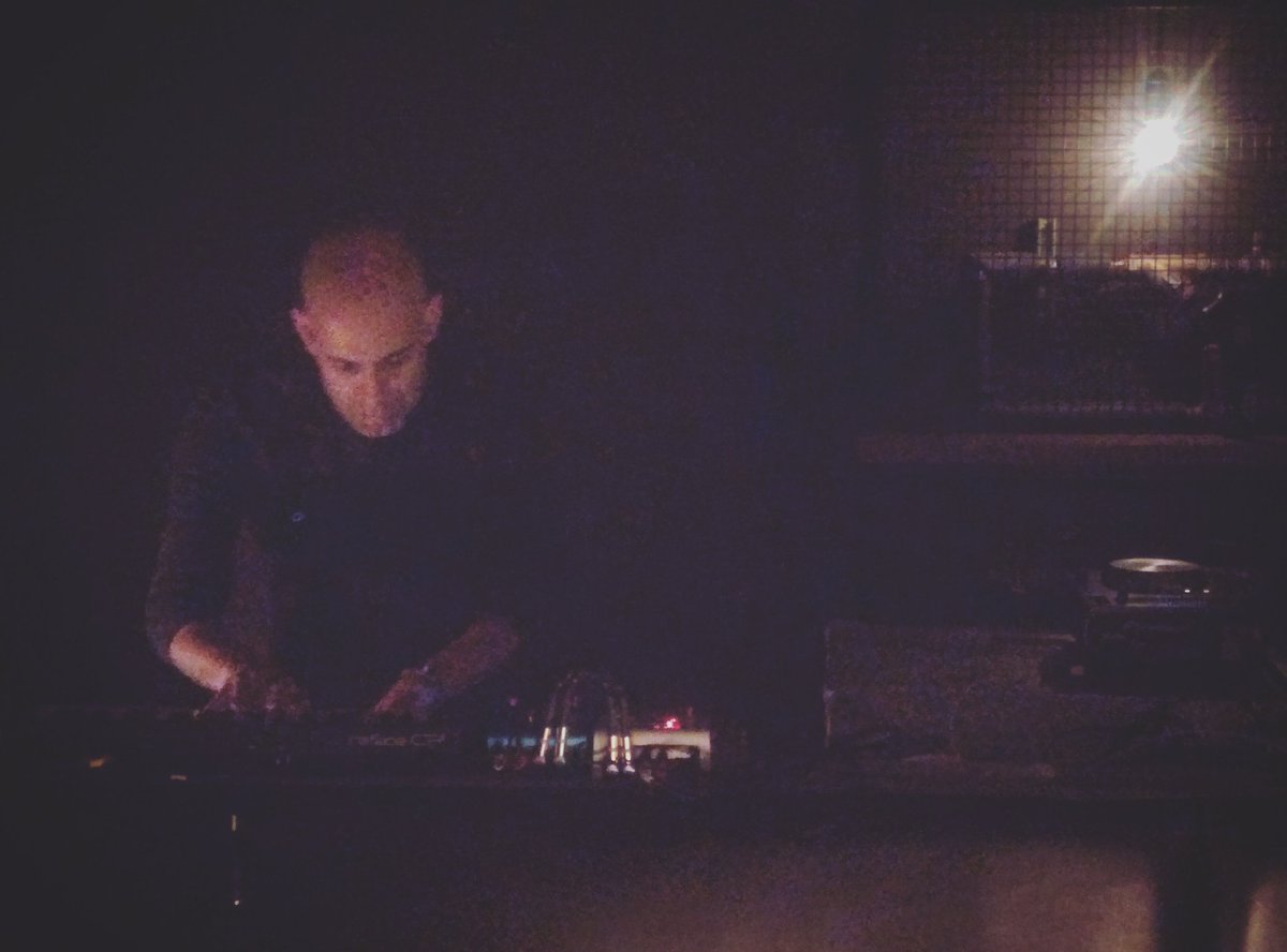 Saturated chords, gorgeous melodies and patient rhythms from <a href="/alikhan/">ali khan</a> at <a href="/balancedrecords/">Balanced Records</a>' 15 year anniversary party. #mblive #winnipeg