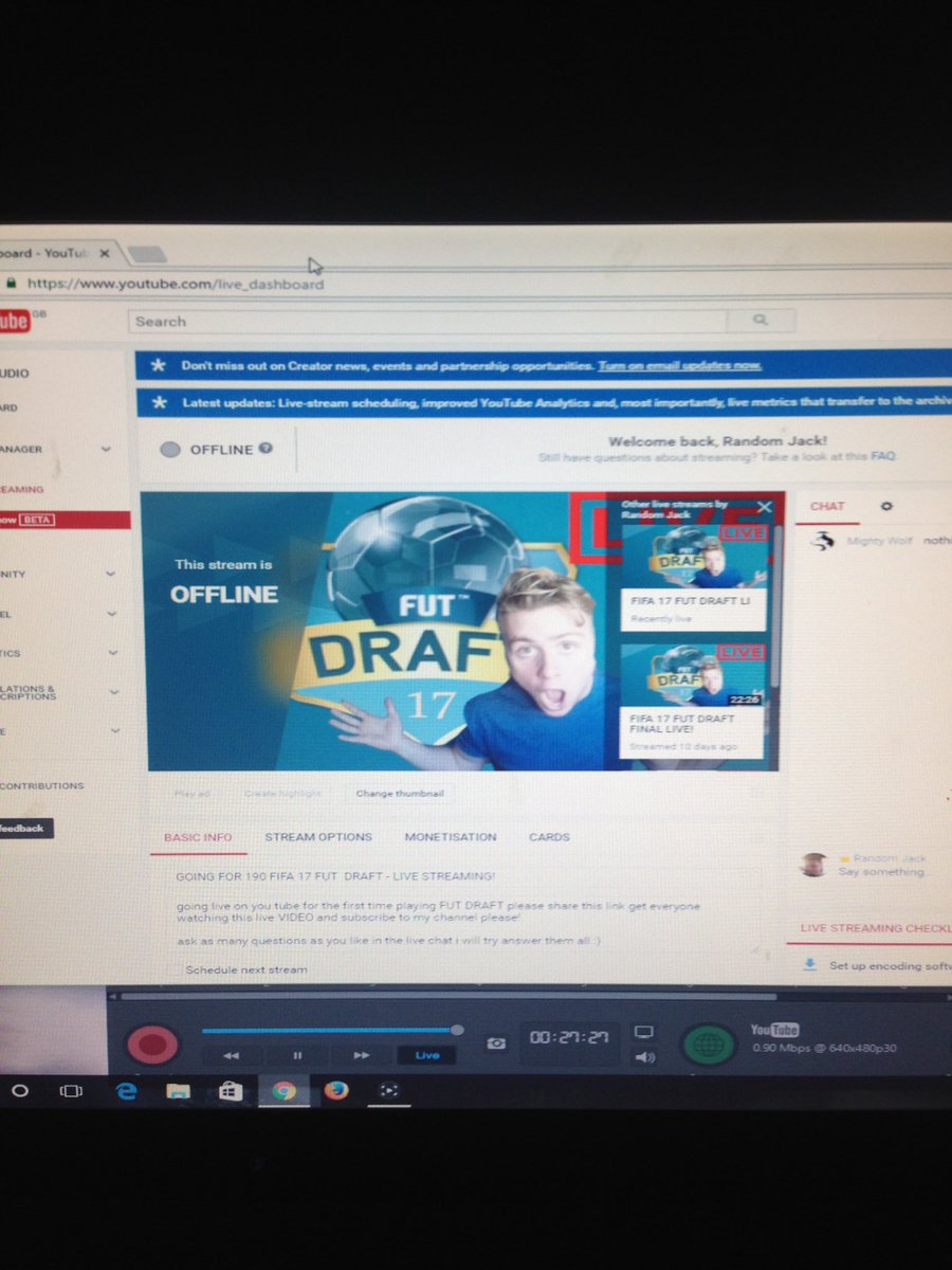 JackMessenger's tweet photo. Going live now come watch and share the link pleaseeee :) https://t.co/MWo1n0bKPK
