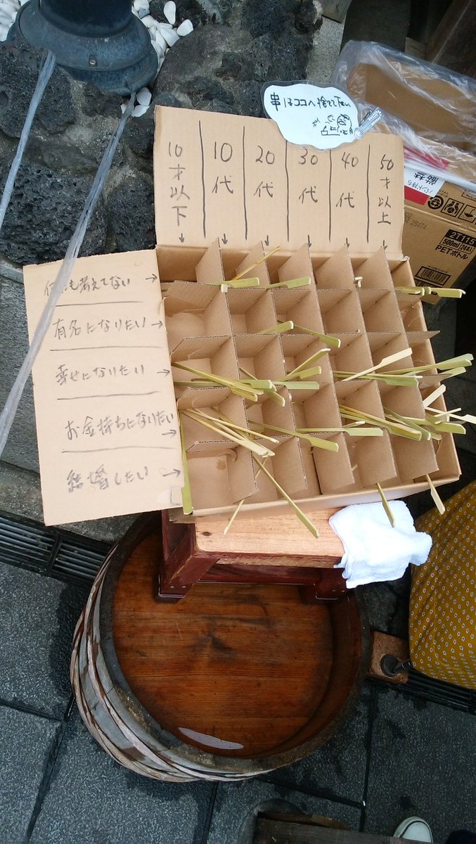 お祭りで食べた後の串をポイ捨てさせないアイディアが面白い 発想の勝利 素晴らしいソリューションだ Togetter お祭りで食べた後の串をポイ捨てさせないアイディアが面白い 発想の勝利 素晴らしいソリューションだ Togetter
