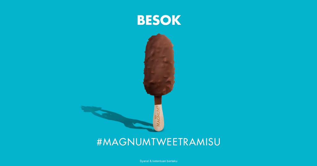 MyMagnumID's tweet photo. Senin ini akan jadi hari yg ditunggu karena kamu bisa mendapatkan Magnum Tiramisu - Limited Edition gratis. Ikuti #MagnumTweetramisu besok. https://t.co/YVxxspxF49