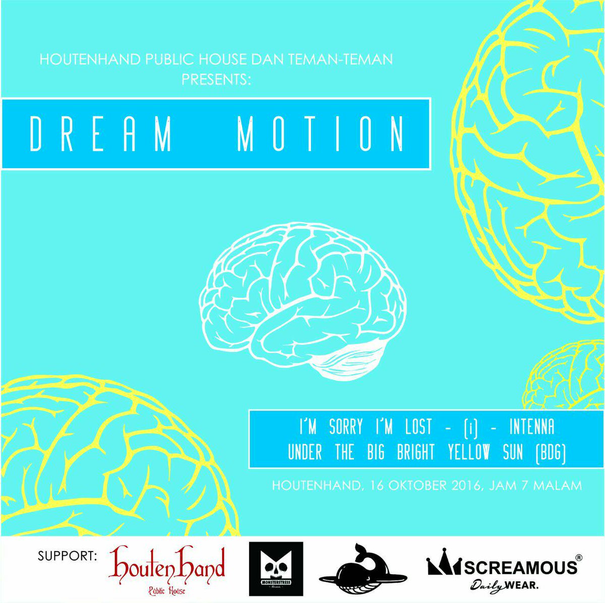 Malam ini kami perform pertama. Datang lebih cepat ya...