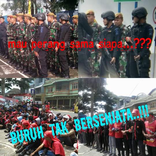 ToniLintang's tweet photo. @jokowi apa ini perintah bpk Presiden? ketika kawan Buruh PT tirta sukses perkasa*cianjur* hrs berhadap dgn TNI https://t.co/HPpDQY6ISX
