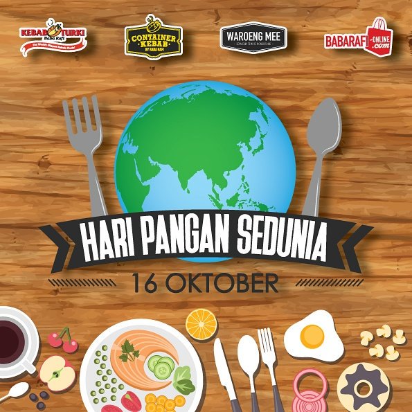 ContainerKebab's tweet photo. Selamat hari pangan sedunia 🙏

#babarafi
#containerkebab 
#stopeatshare https://t.co/qUpU5au3Ge