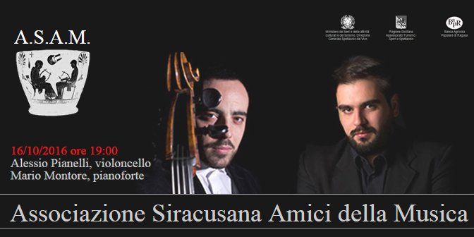 AlmendraMusic's tweet photo. Stasera Alessio #Pianelli e Mario #Montore in #concerto presso il Salone #Carabelli a #Siracusa | https://t.co/YZCqgv9kRi |  #cello #piano https://t.co/ZcaMfn6FDS