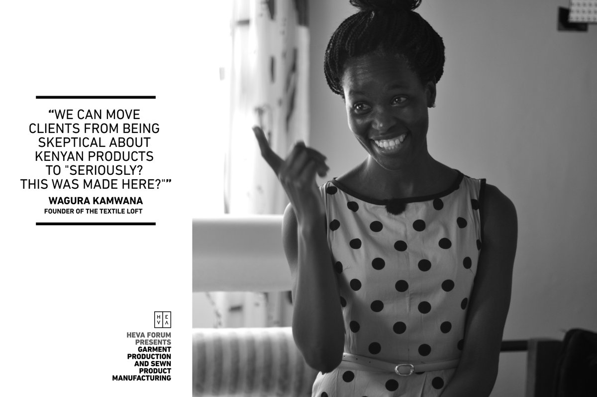 HEVAFund's tweet photo. " We can move clients from being skeptical about Kenyan products " - Wagura Kamwana of the #TextileLoft #MadeInKenya #HEVAForum #CreativeKE https://t.co/kT3pvqsptw