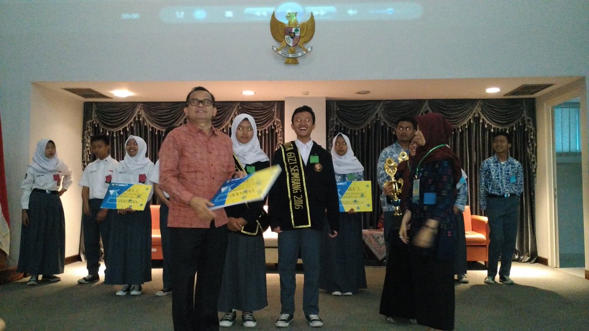 Sudah diumumkan Pemenang Pemilihan Duta Gizi Seimbang se Kota Bandung, SMKN 13 Bandung