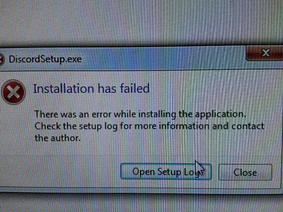 discord.exe installation has failed discord.exe installation has failed