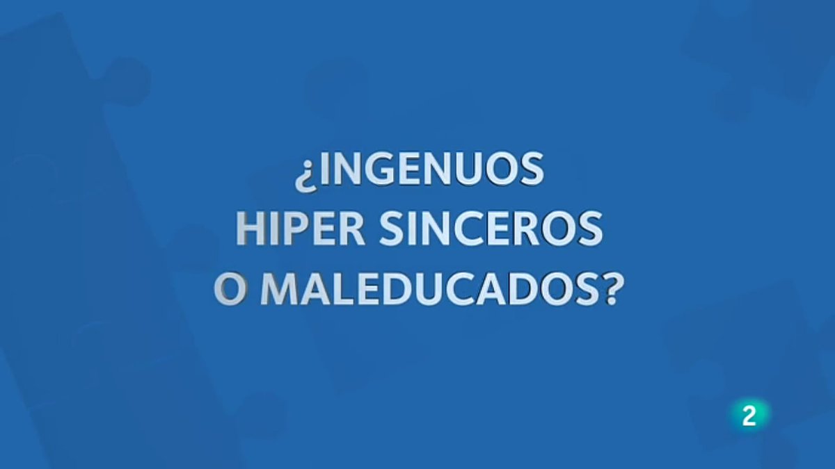 Las personas con #autismo no hacen trampas, no manipulan, no imaginan que lo que la otra persona piensa o hace ni que efecto tiene en otros