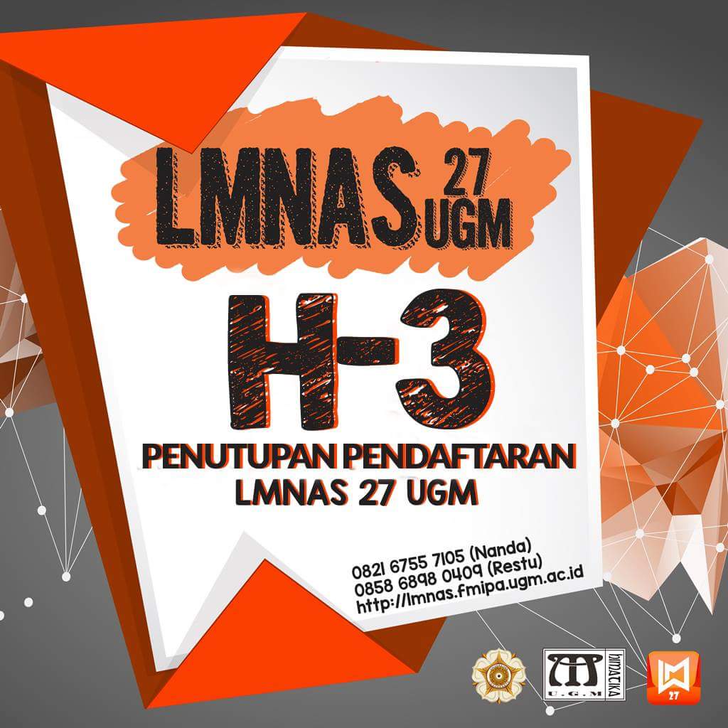 DesiLest014's tweet photo. #LMNas27 | H-3 Penutupan Pendaftaran (s.d. 19 okt) | penyisihan 30 okt, serentak di 22 titik wilayah | info : https://t.co/Et4OyfxKyr https://t.co/zCiaYZqWYT