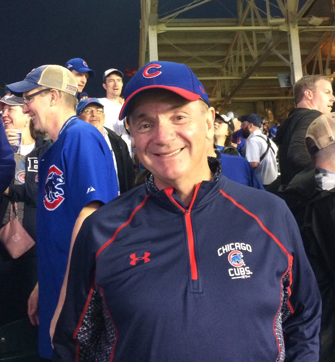 ChuckWTHR's tweet photo. Bucket list night to see the @Cubs win Sat night. Great memories and I think this may be the year! https://t.co/63qEZ6EafJ