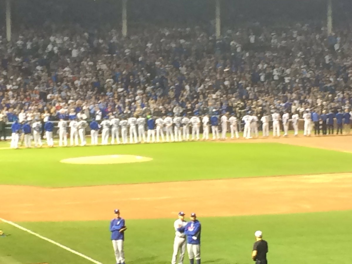 ChuckWTHR's tweet photo. Bucket list night to see the @Cubs win Sat night. Great memories and I think this may be the year! https://t.co/63qEZ6EafJ