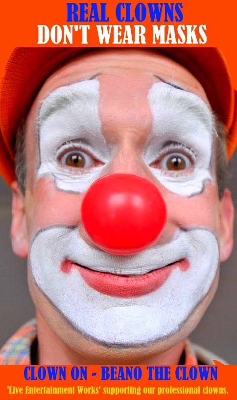 Supporting real clowns #realclowns <a href="/beanosab/">Bernard Sabran</a> <a href="/Scranner/">Anthony Blakesley</a> <a href="/onegoodtern/">Martin Brown</a> <a href="/brodier1/">Brodie R</a> <a href="/TheStage/">The Stage</a> <a href="/ClaudeStarling/">Claude Starling</a> @DanAyling1 <a href="/carsoncardiff/">Julia Carson Sims</a>