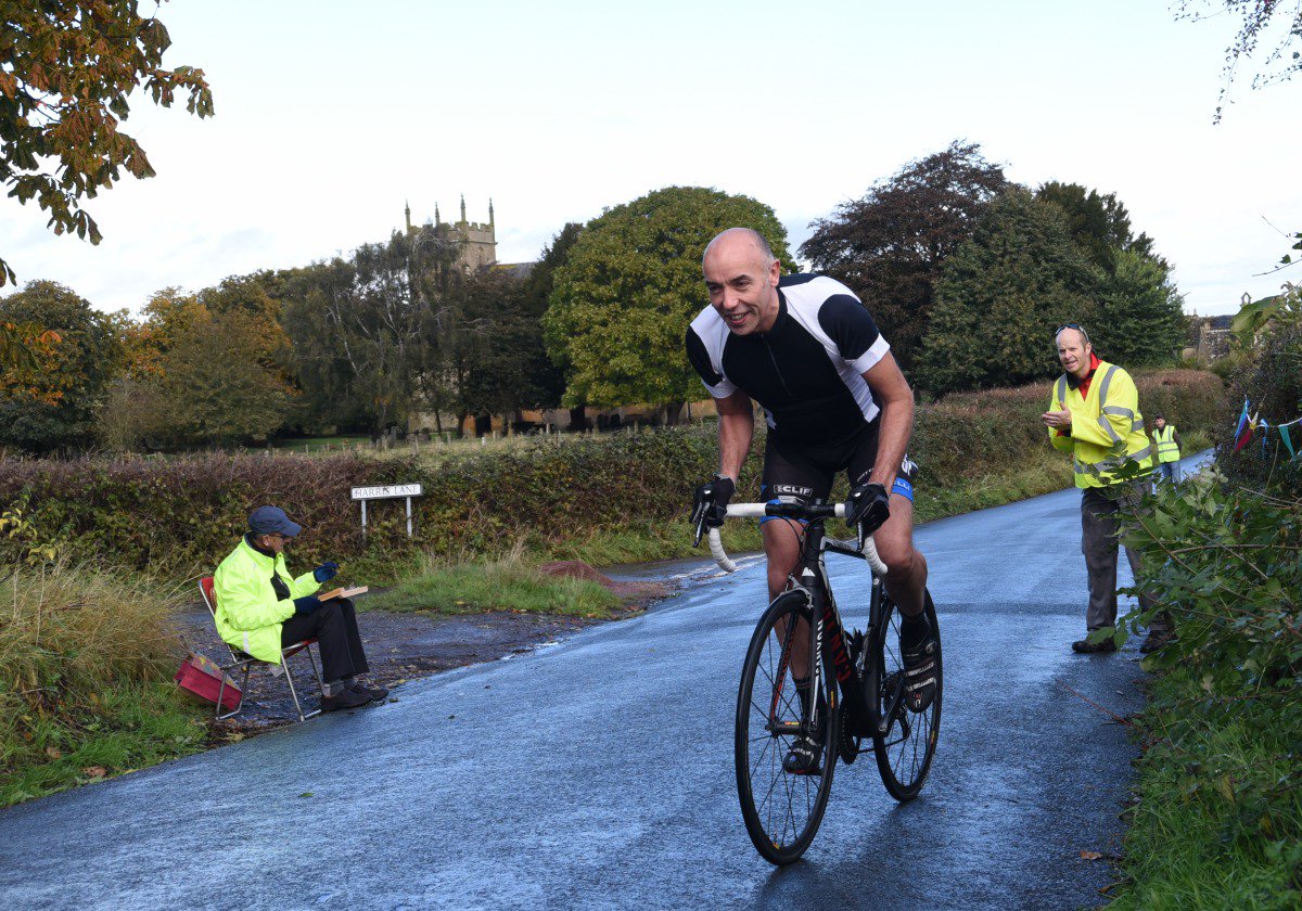 Went to watch a #HillClimb and saw current champion Richard Bussell win from Matt Clinton and Jack O'Neill. More later. #grimpeurs