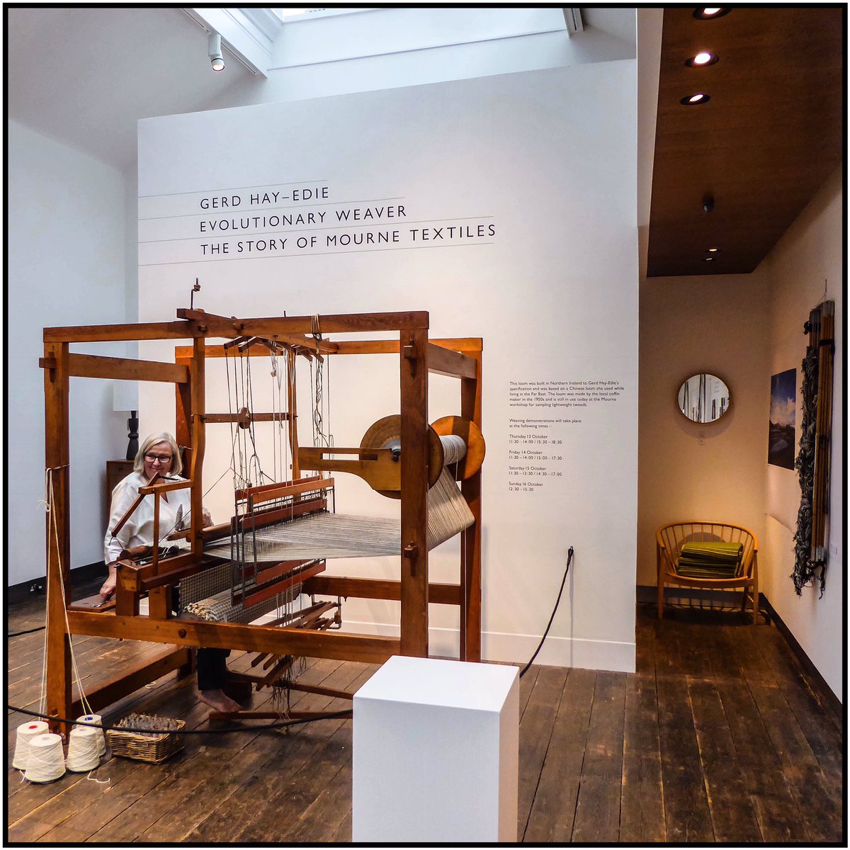 CraftEditions's tweet photo. The handwoven heritage #gerdhayedie @MourneTextiles @_margarethowell #craft #handmade #craftsmanship #handloomed #textile #interiordesign https://t.co/cxVOwVqtUZ
