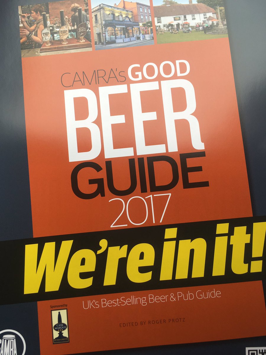 Coltishalllion's tweet photo. Hooray Pete & Brian's love of beer has been acknowledged #goodbeerguide2017 #CAMRA @LaconsAles four kisses and @FullersBrewery London pride https://t.co/ZQnGgCMul6