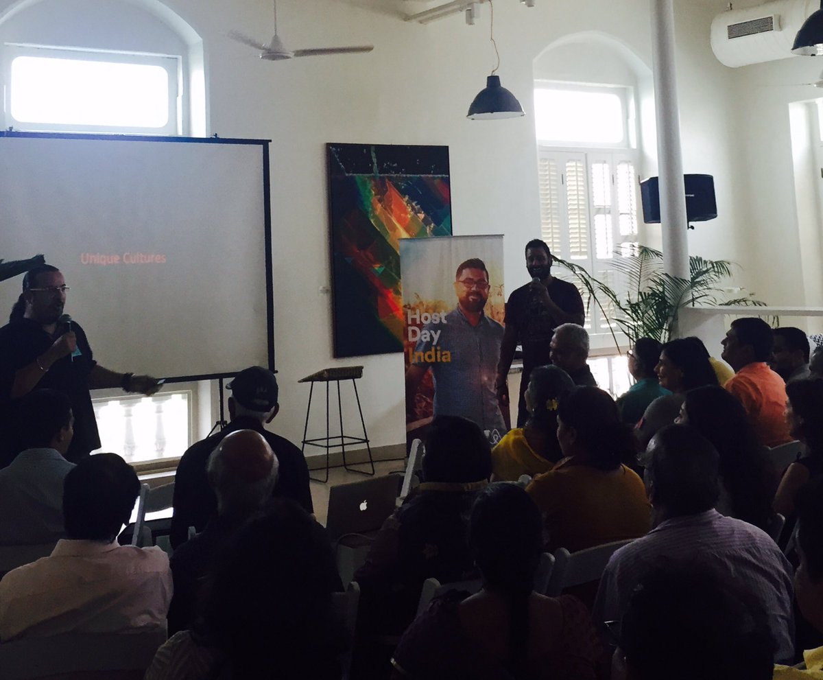 SimranKodesia's tweet photo. @Airbnb_in host day event in Mumbai! @rockyandmayur bring alive the power of community #toasttohost @amanpreet_bajaj @monagandhi https://t.co/bFmfhmGPCE