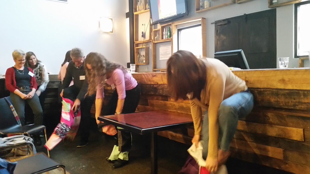Tania_Ingram's tweet photo. Some silly fun at the speed launches thanks to @Kel_Hibbert and Mandi Graham. What a riot! #SASCBWI #Funny #Speedlaunch @scbwiaustralia https://t.co/mVXECMEPlD