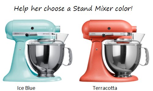 Adawat on Twitter: "Help a #Kitchenaid fan choose the color of her first stand mixer! for #Terracotta or #IceBlue #MixWithTheBest https://t.co/4zq1rBSxdf" / Twitter