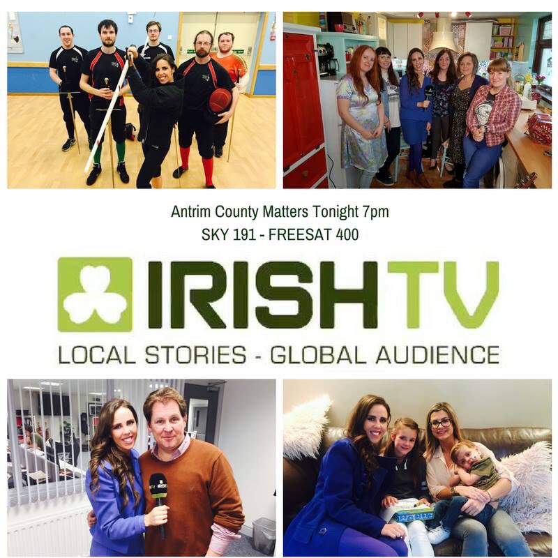 AislinnHagan's tweet image. Tonight at 7pm @irishtv I unleash my inner Arya Stark as I try my hand at some @MedievalCombat #AntrimCM #sword