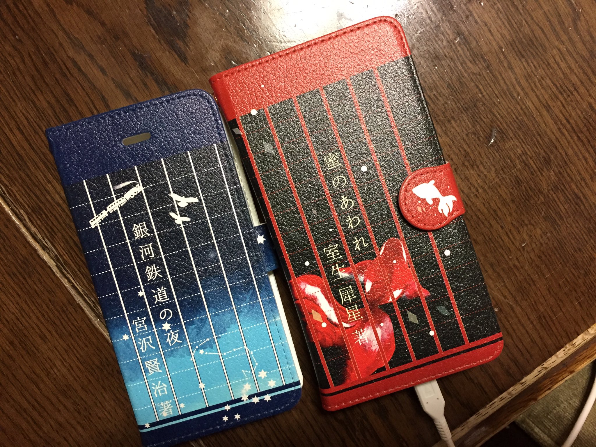夏色 ものすごく楽しかったです 友達はシマエナガのマフラーと宮沢賢治レターセット 彼岸花 マステ買ってました 私は銀河鉄道iphoneケースとドグラ マグラのマフラー そして母の誕生日プレゼントに欲しいって言ってた蜜のあわれスマホケース 幸せな