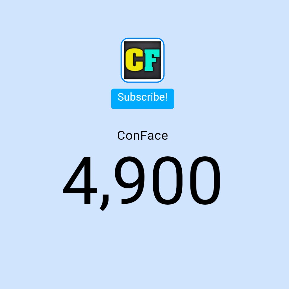 ConFaceYT's tweet photo. Dankeschön! ❤ 4.900 :) #ConFace https://t.co/4O9WwWU8oy