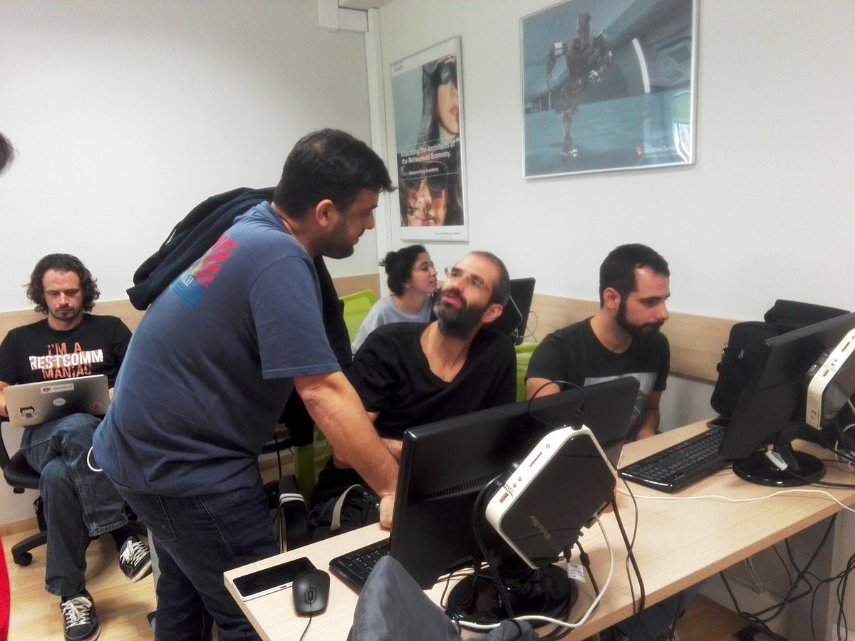 skywalker_gr's tweet photo. 2nd day of hacking #TadHackAthens #tadhack2016 #Tadhack @TADHack @TADSummit https://t.co/lAg5lO9job