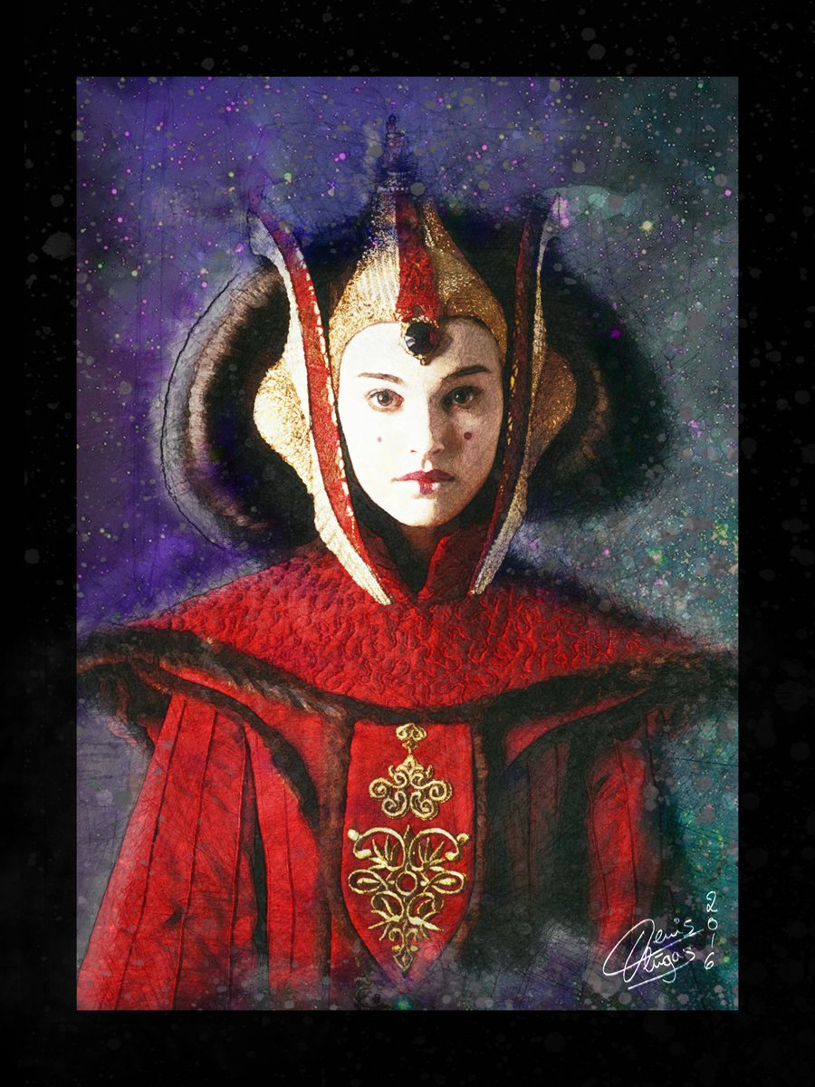 DenisDlugas's tweet photo. my recent painting of #NataliePortman in @starwars

#denisdlugas #illustrator #queenamidala #padme #naboo #episode1 https://t.co/gZqUxM4w5f