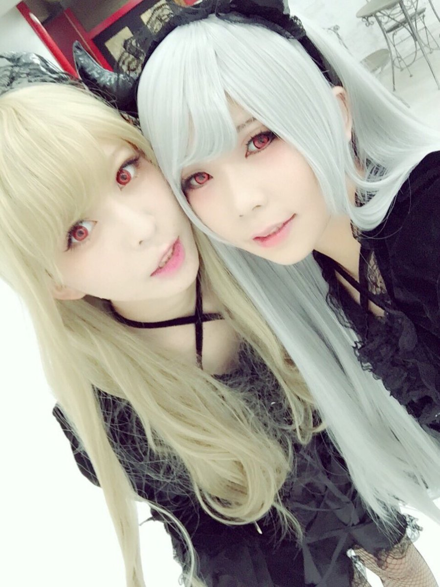 vola_h's tweet photo. 先日、双子悪魔っぽいオリジナル撮影してきました👻🎃赤目カラコン何気に初めてだった...！
はっせるさんありがとうございました〜！たんのしかった！！！ https://t.co/CEsRivgCRq