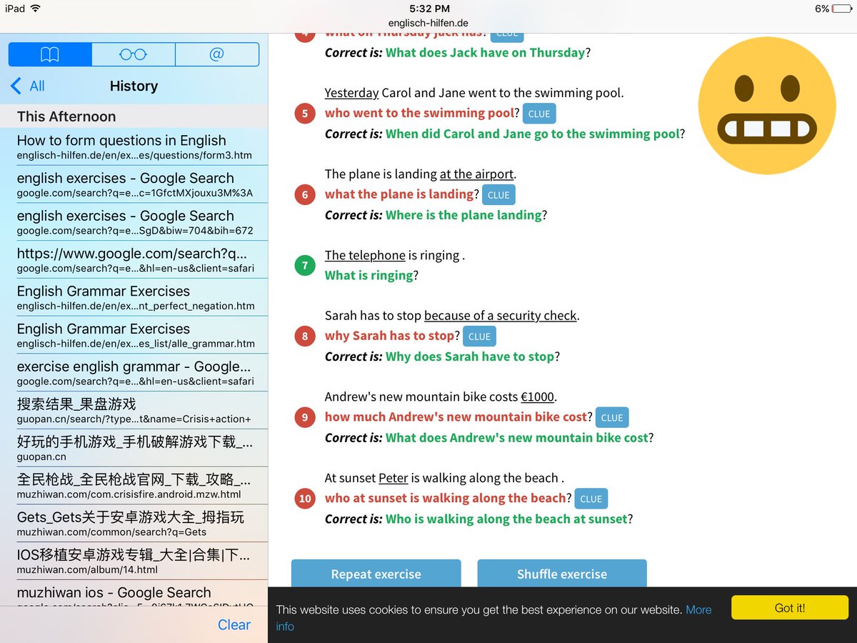 sopheap_ratanak's tweet image. Nothing to say! Holy shit For Me! sorry I&apos;m 8 year old ! I&apos;m can&apos;t do this exercices! Questions present perfect!