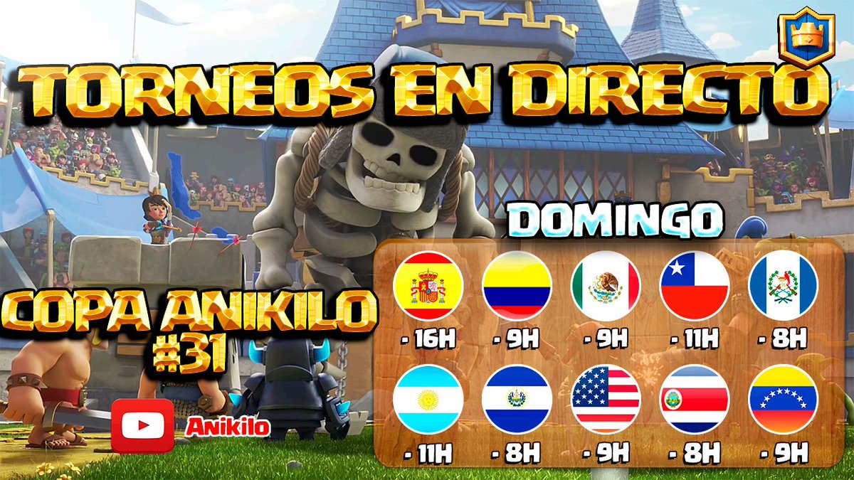 AnikiloGamer's tweet photo. Hoy tenemos TORNEO en DIRECTO en mi canal de YOUTUBE, quedan menos de 3 horas!🔁💚RT PARA SORTEOS DE GEMAS💚🔁https://t.co/ZdApt3ozdV SUERTE! https://t.co/lrDvtbOIQm