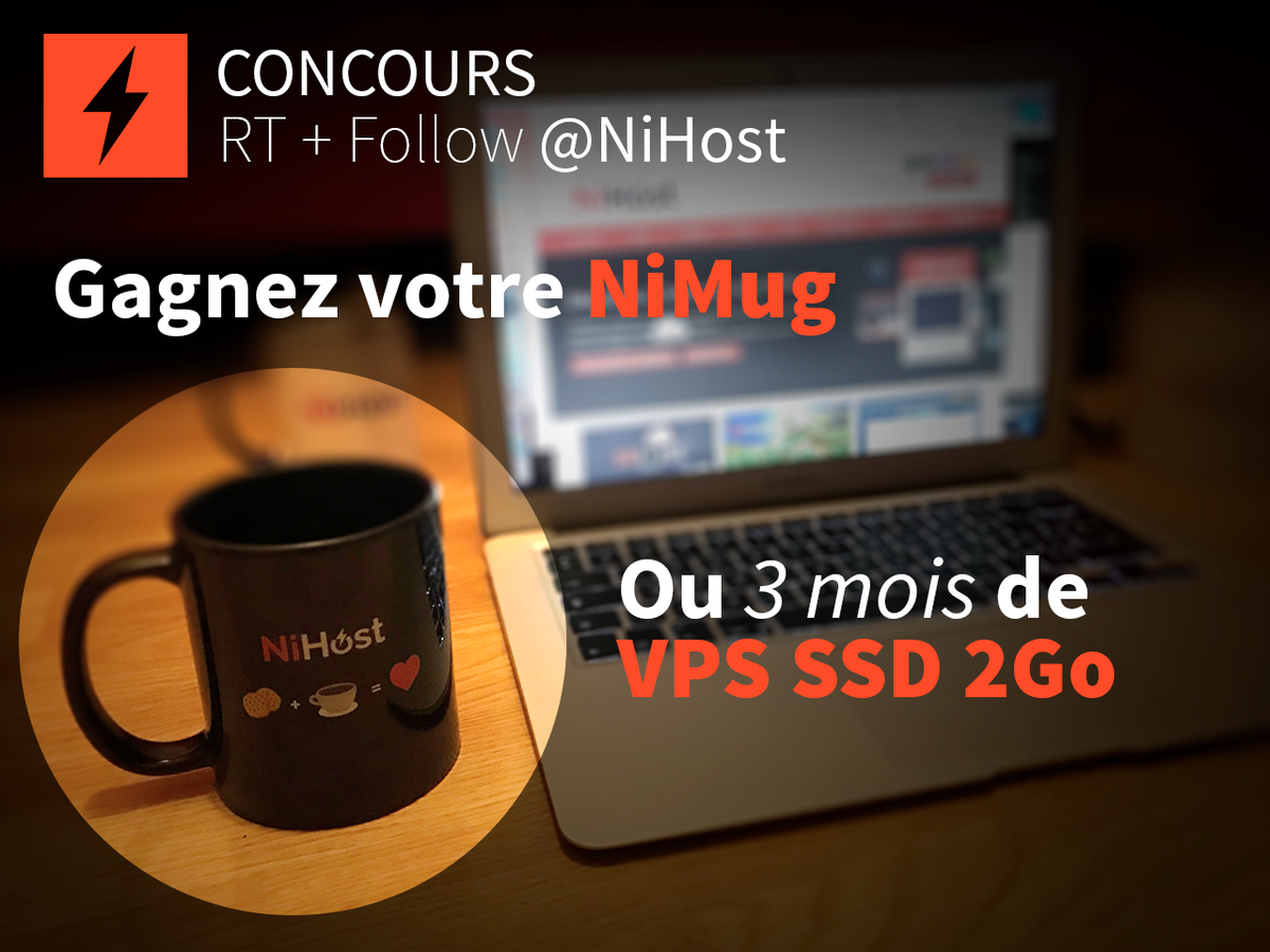 NiHost's tweet photo. 🎁 Concours au choix, une #NiTasse ou un #VPS pour 3 mois à gagner ! Rien de plus simple #RT et #Follow pour participer ! Tirage le 23/10 https://t.co/PSuwcifG5W
