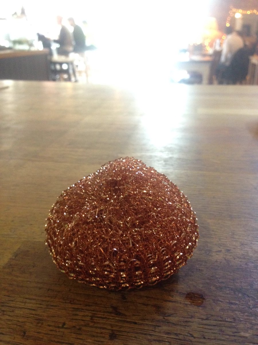My works so hipster even the scourers are copper #hipster #cafe #coffee